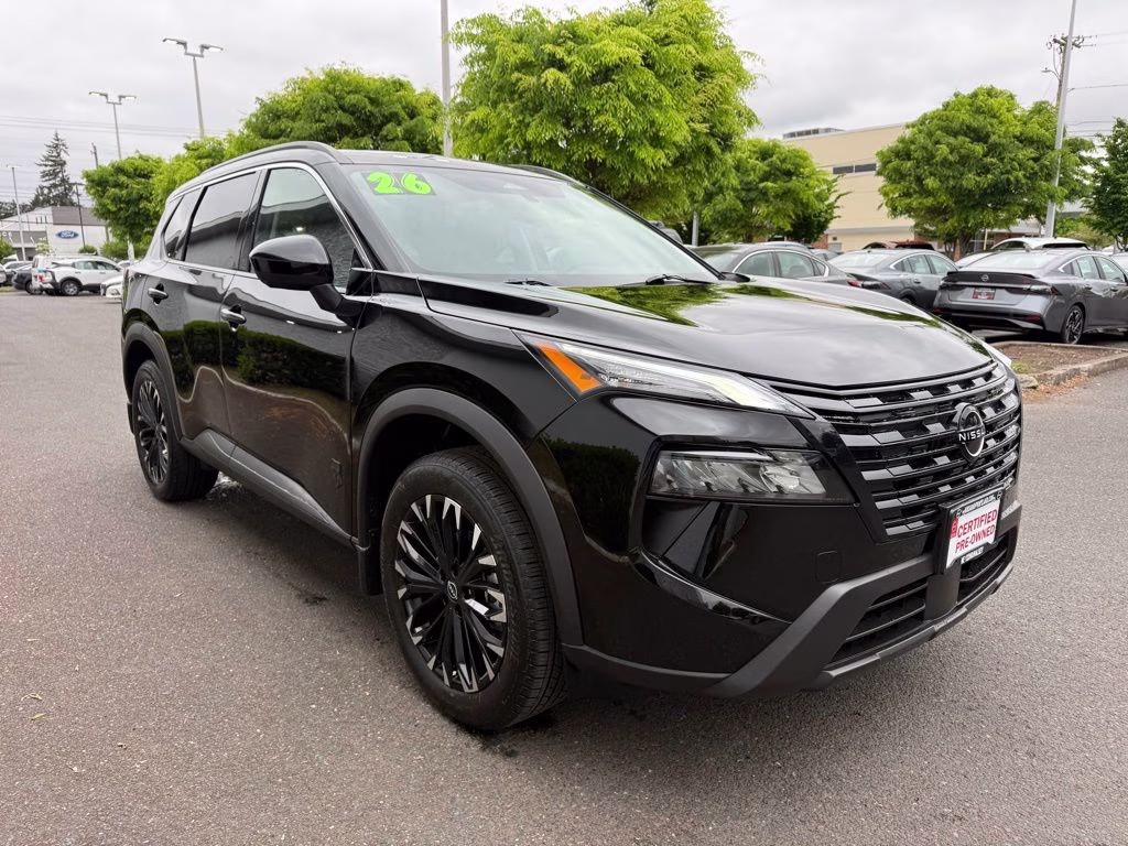 2026 Super Black Nissan Rogue Dark Armor AWD SUV