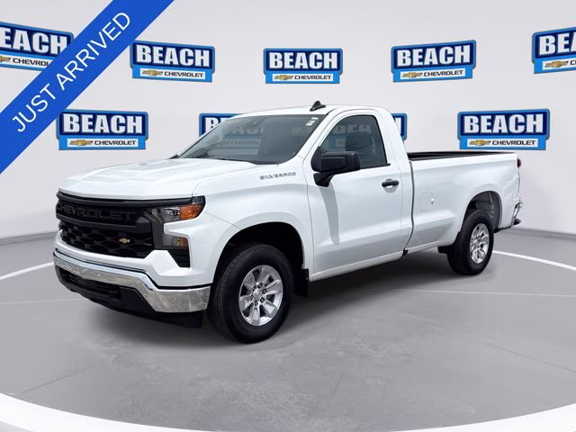 2025 Summit White Chevrolet Silverado 1500 WT RWD Truck