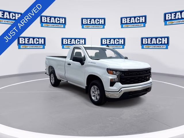 2025 Summit White Chevrolet Silverado 1500 WT RWD Truck