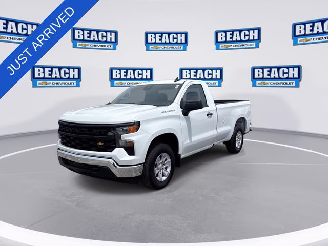 2025 Summit White Chevrolet Silverado 1500 WT RWD Truck