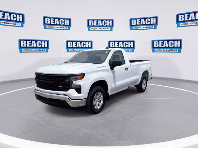 2025 Summit White Chevrolet Silverado 1500 WT RWD Truck