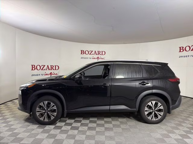 2021 Super Black Nissan Rogue SV FWD SUV