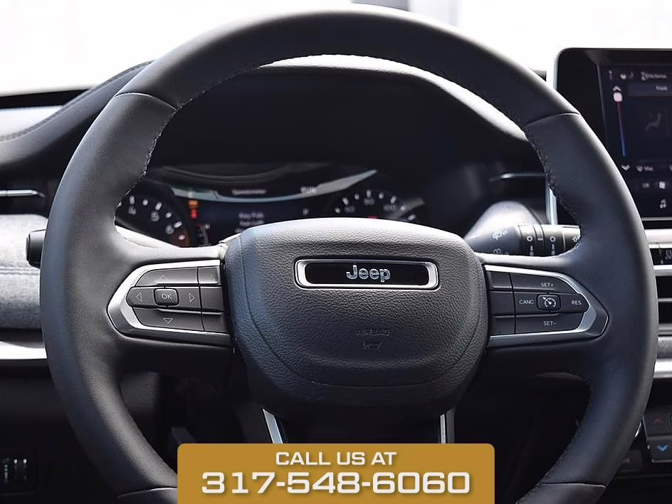 2025 Bright White Jeep Compass Latitude 4X4 SUV
