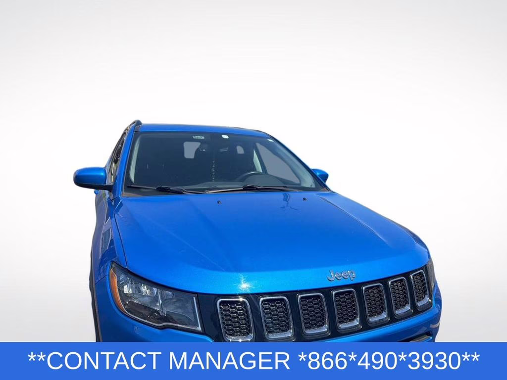 2019 Laser Blue Pearlcoat Jeep Compass Latitude 4X4 SUV