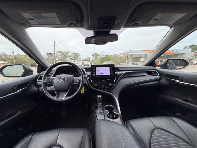 2024 Blue Toyota Camry SE FWD Sedan