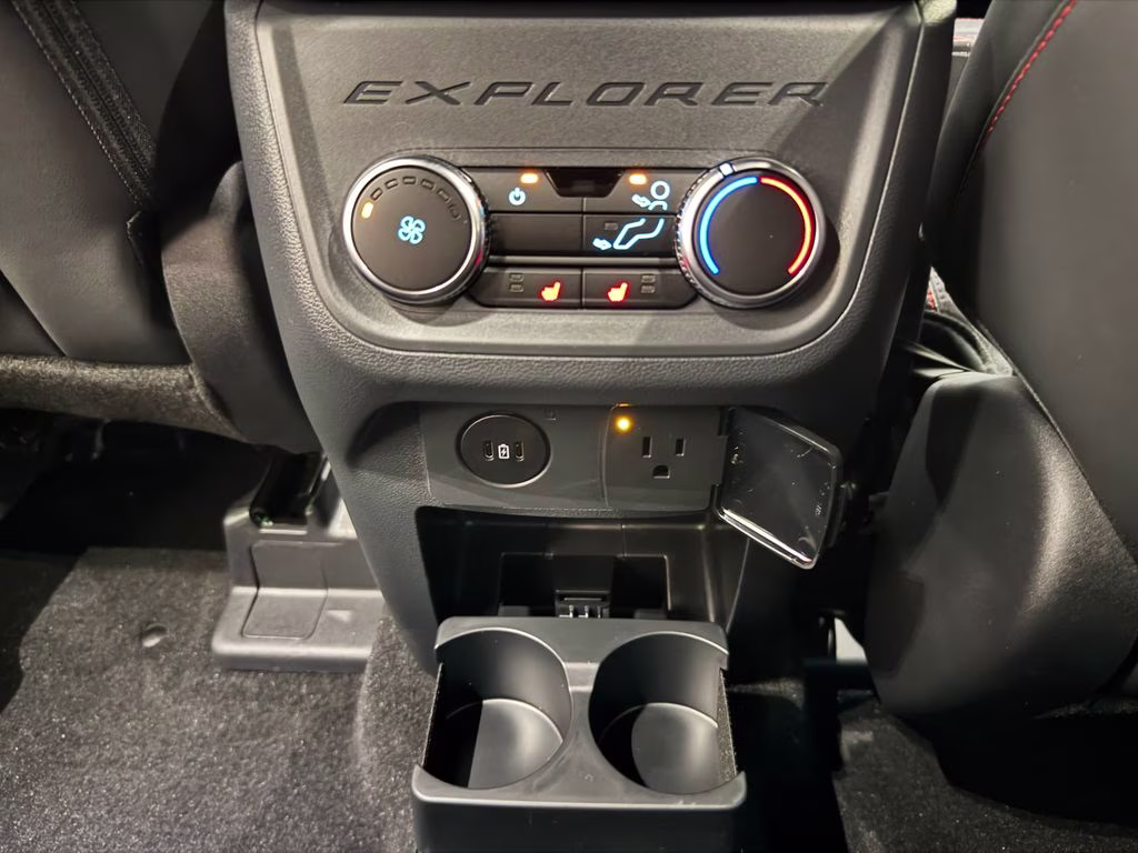 2026 Star White Metallic Tri-Coat Ford Explorer ST-Line RWD SUV