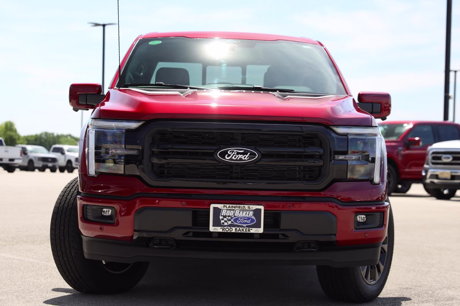 2026 Ruby Red Metallic Tinted Clearcoat Ford F-150 LARIAT 4X4 Truck