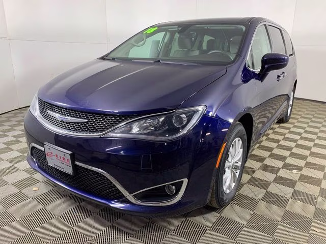 2018 Jazz Blue Pearlcoat Chrysler Pacifica Touring Plus FWD Van