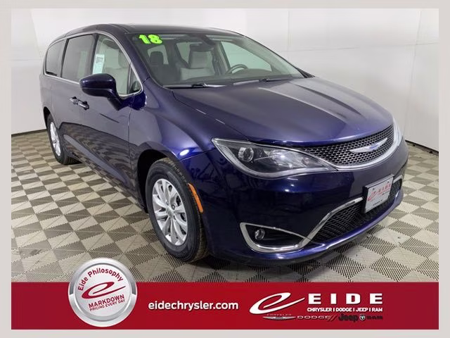 2018 Jazz Blue Pearlcoat Chrysler Pacifica Touring Plus FWD Van