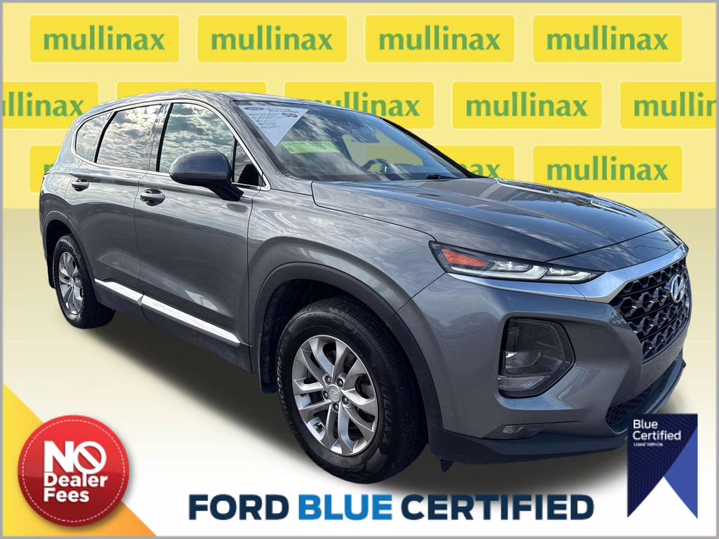 2019 Machine Gray Hyundai Santa Fe SEL FWD SUV