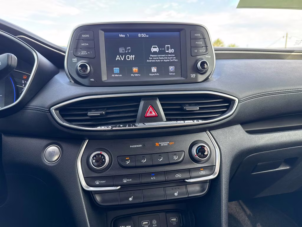 2019 Machine Gray Hyundai Santa Fe SEL FWD SUV