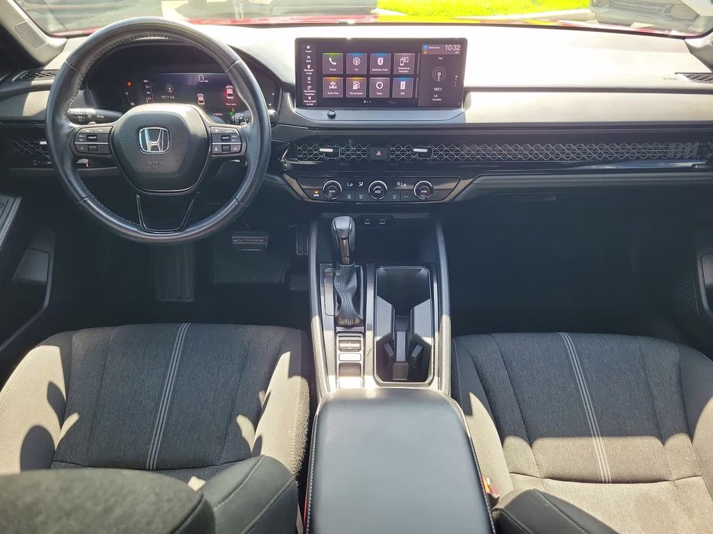 2023 Radiant Red Metallic Honda Accord Hybrid Sport FWD Sedan