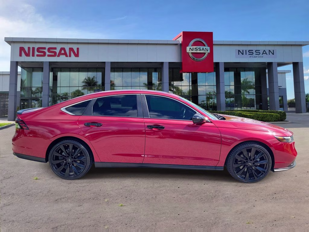 2023 Radiant Red Metallic Honda Accord Hybrid Sport FWD Sedan