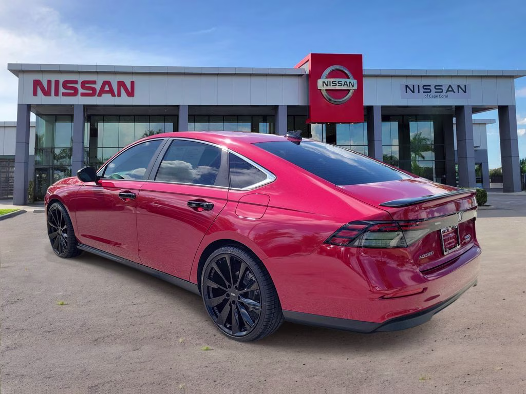 2023 Radiant Red Metallic Honda Accord Hybrid Sport FWD Sedan