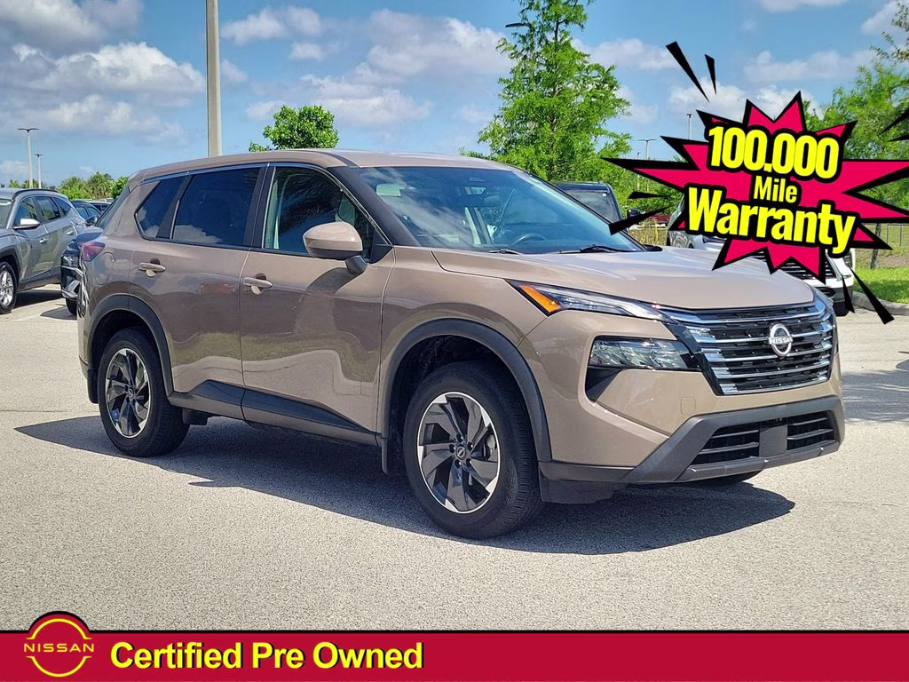 2024 Baja Storm Metallic Nissan Rogue SV FWD SUV