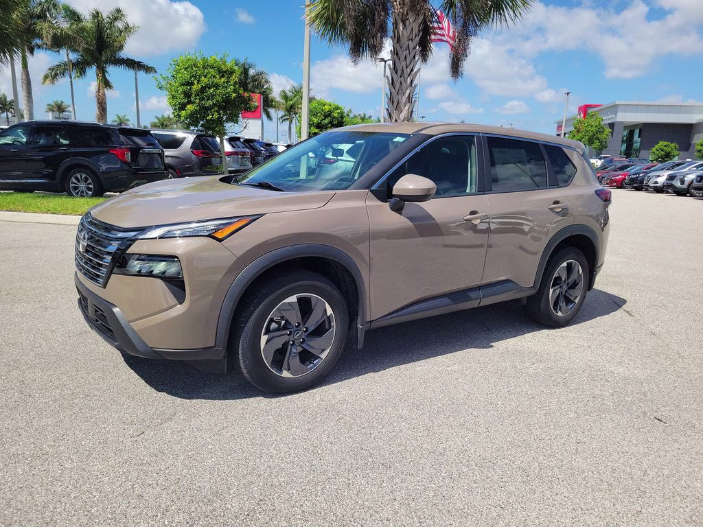 2024 Baja Storm Metallic Nissan Rogue SV FWD SUV