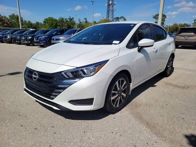 2024 Aspen White Tricoat Nissan Versa 1.6 SV FWD Sedan