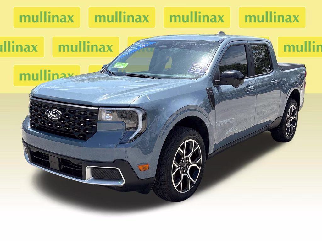 2025 Azure Gray Metallic Tri-Coat Ford Maverick Lariat AWD Truck