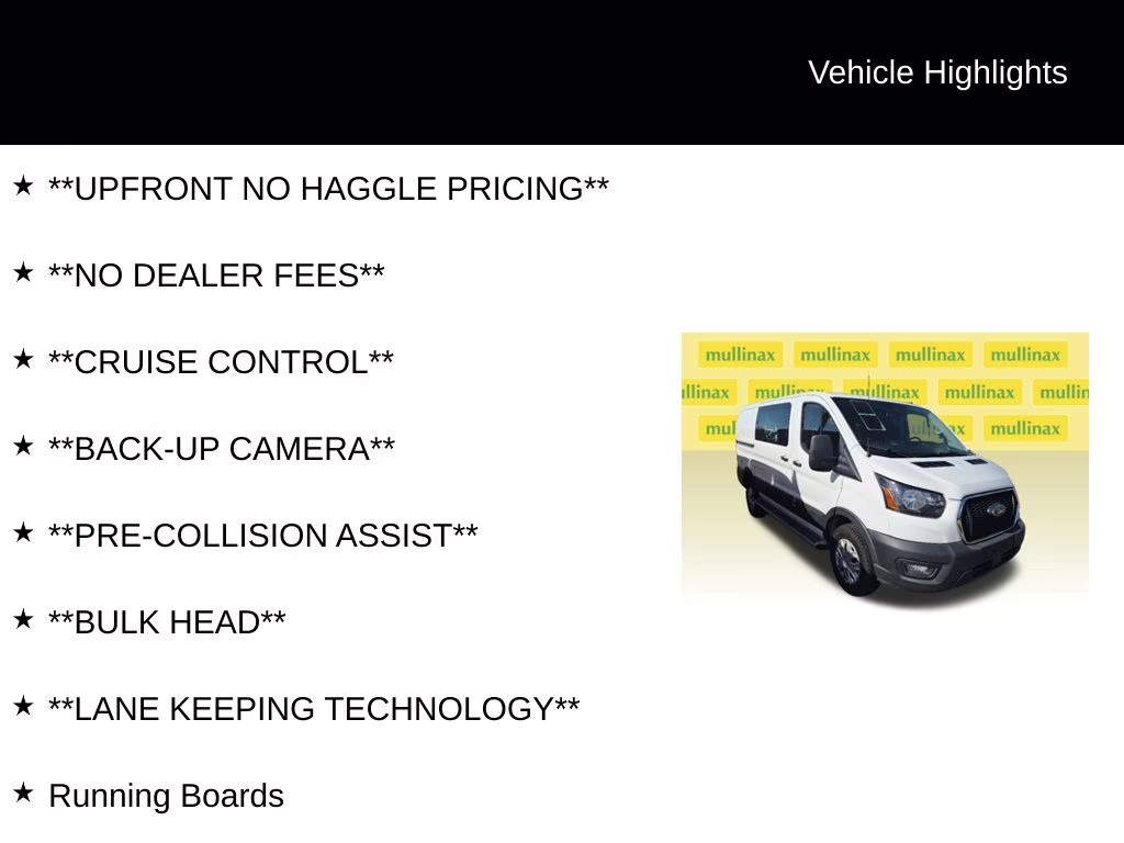 2024 Oxford White Ford Transit-250 Base RWD Van