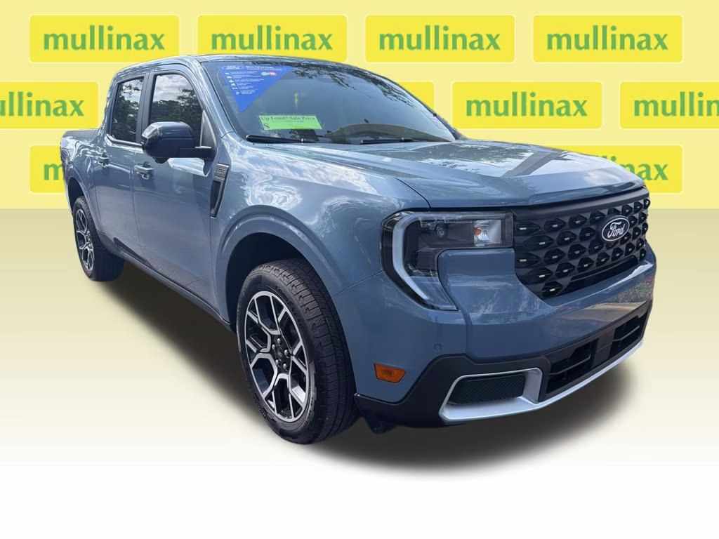 2025 Azure Gray Metallic Tri-Coat Ford Maverick Lariat AWD Truck