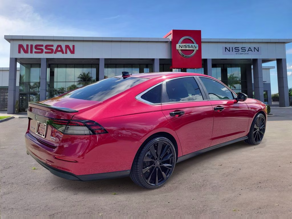 2023 Radiant Red Metallic Honda Accord Hybrid Sport FWD Sedan