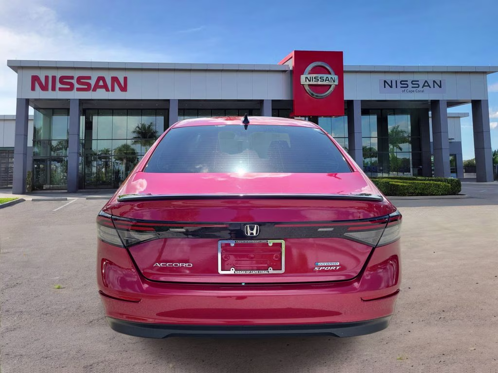 2023 Radiant Red Metallic Honda Accord Hybrid Sport FWD Sedan