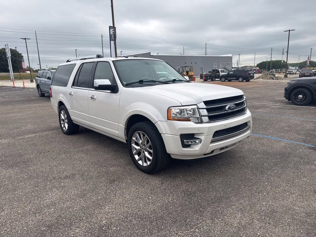 2017 White Platinum Metallic Tri-Coat Ford Expedition EL Limited RWD SUV