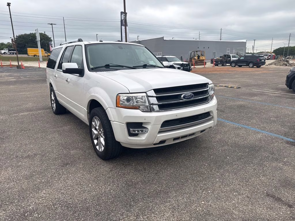 2017 White Platinum Metallic Tri-Coat Ford Expedition EL Limited RWD SUV