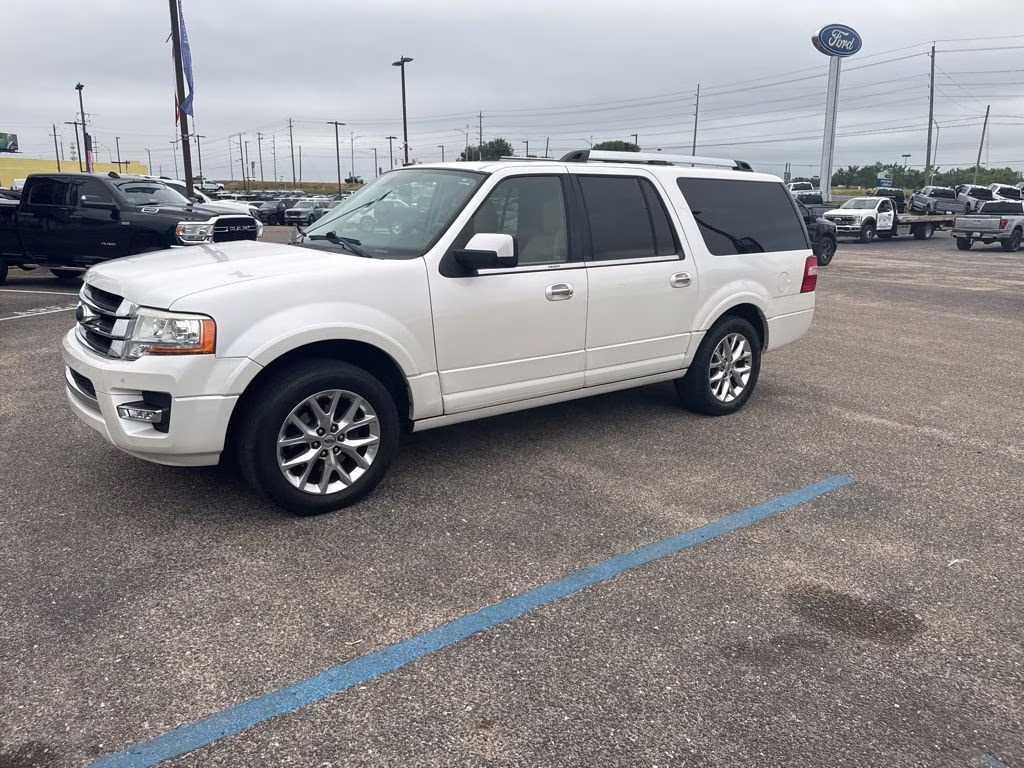 2017 White Platinum Metallic Tri-Coat Ford Expedition EL Limited RWD SUV