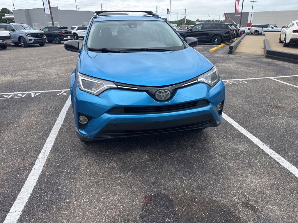 2018 Electric Storm Blue Toyota RAV4 LE FWD SUV