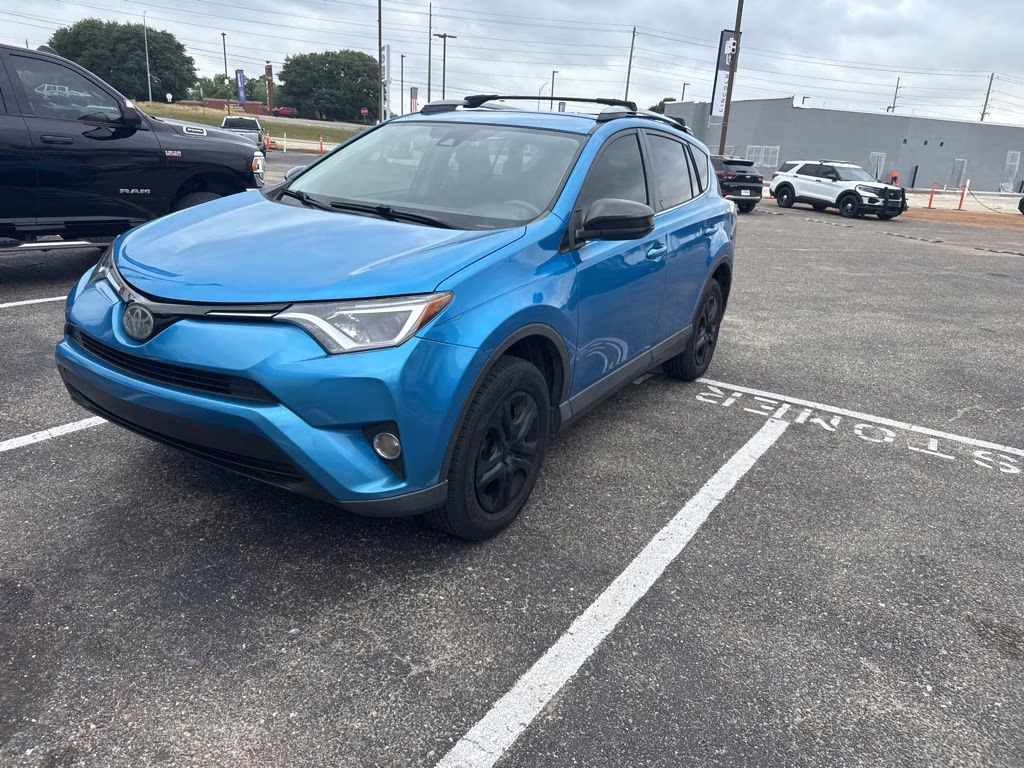 2018 Electric Storm Blue Toyota RAV4 LE FWD SUV