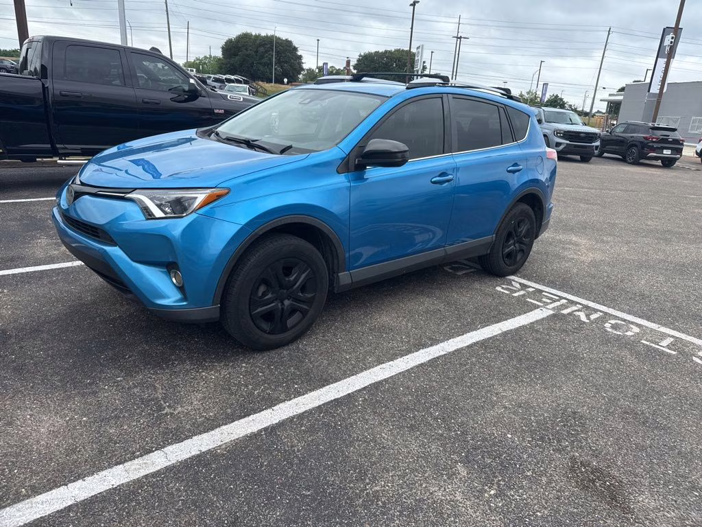 2018 Electric Storm Blue Toyota RAV4 LE FWD SUV