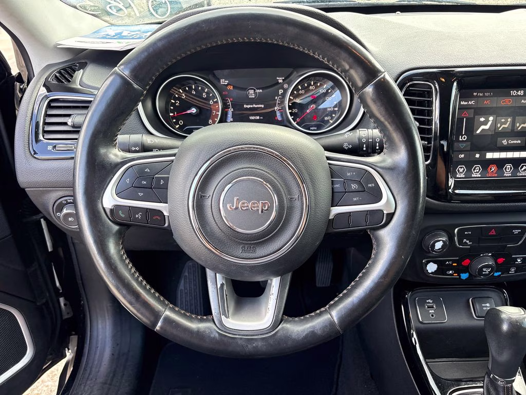 2018 Diamond Black Crystal Pearlcoat Jeep Compass Limited FWD SUV