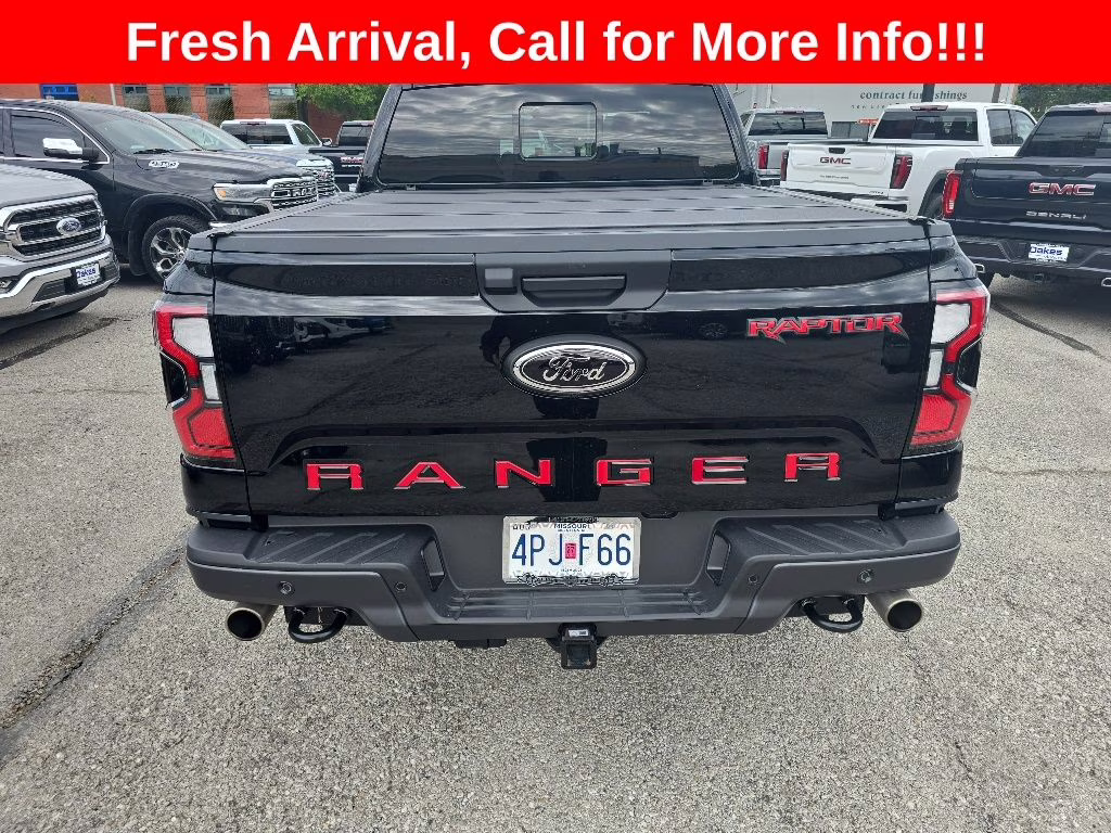 2025 Shadow Black Ford Ranger Raptor 4X4 Truck