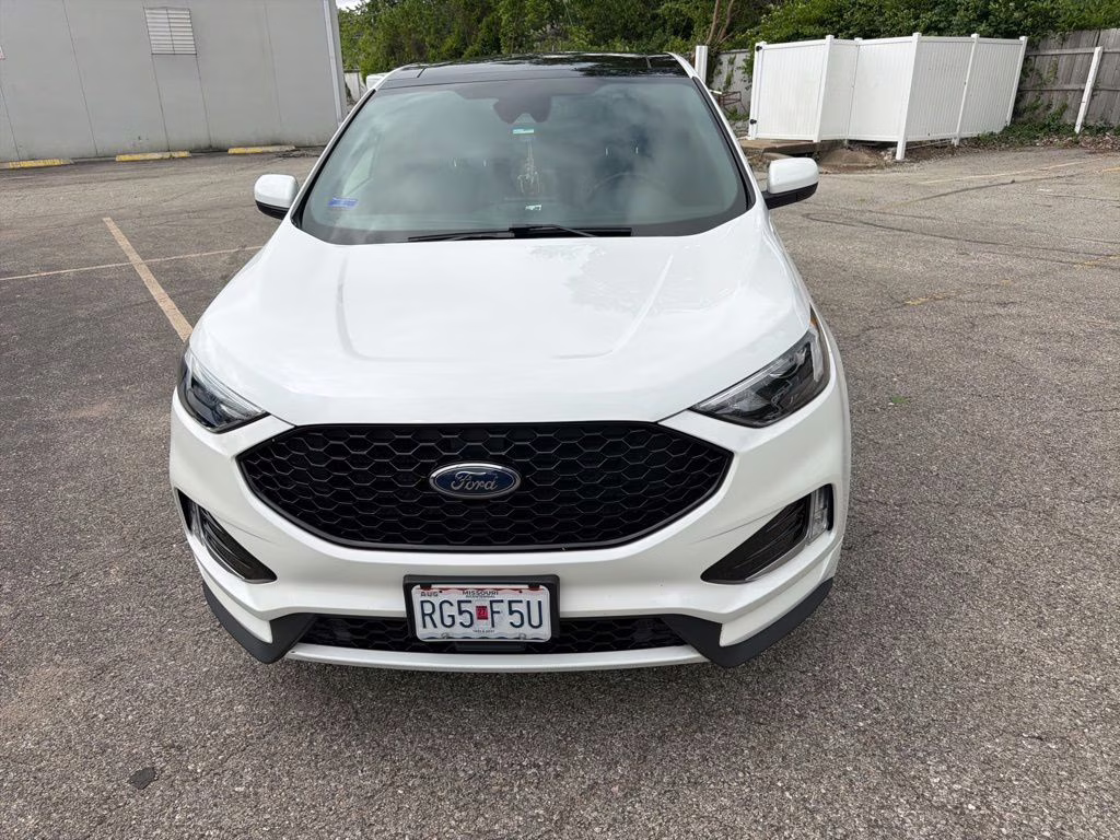 2021 White Ford Edge ST Line AWD SUV