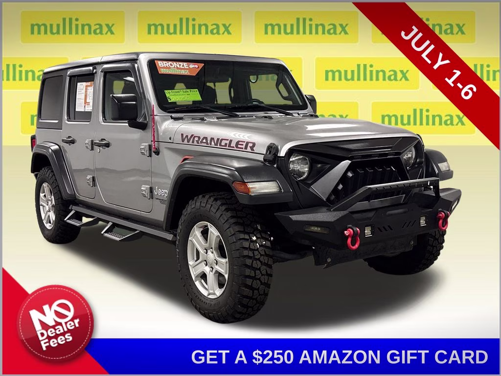 2019 Billet Silver Metallic Clearcoat Jeep Wrangler Unlimited Sport S 4X4 SUV