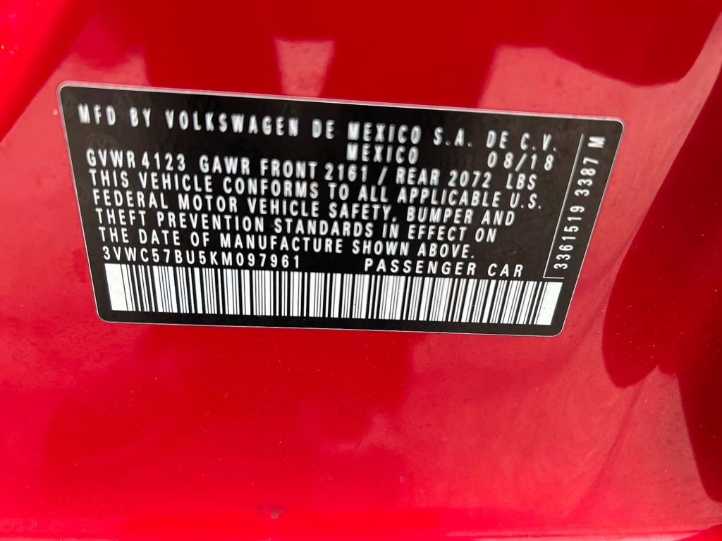 2019 Tornado Red Volkswagen Jetta R-Line FWD Sedan