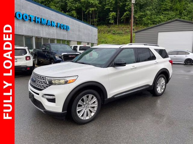 2020 White Metallic Ford Explorer Limited 4X4 SUV