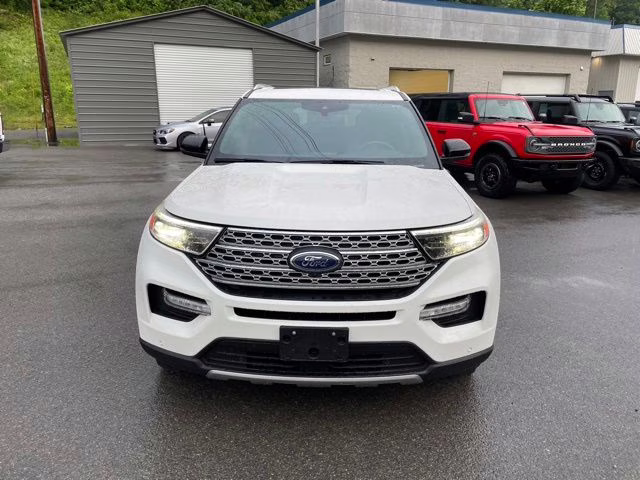 2020 White Metallic Ford Explorer Limited 4X4 SUV