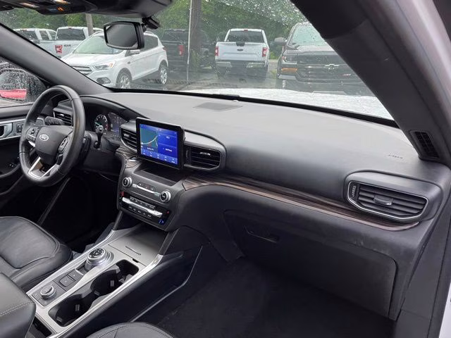 2020 White Metallic Ford Explorer Limited 4X4 SUV