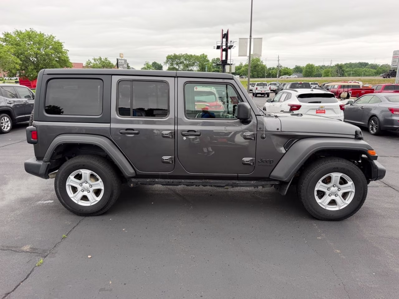 2022 Granite Crystal Metallic Clearcoat Jeep Wrangler Unlimited Sport RHD Right Hand Drive 4X4 SUV