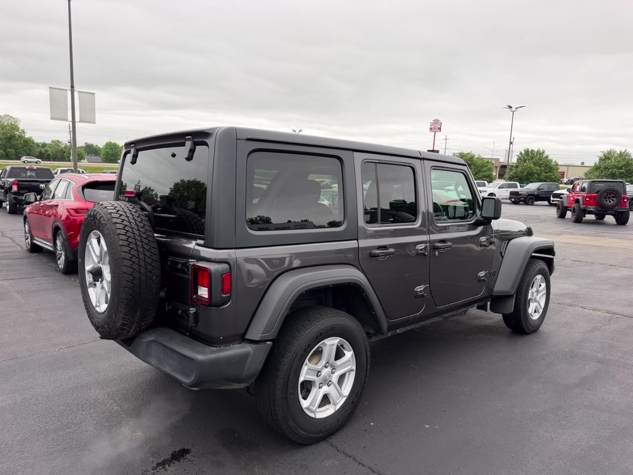 2022 Granite Crystal Metallic Clearcoat Jeep Wrangler Unlimited Sport RHD Right Hand Drive 4X4 SUV
