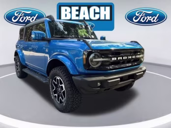2021 Blue Metallic Ford Bronco Outer Banks 4X4 SUV