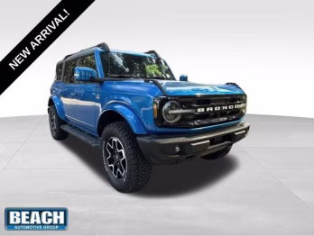 2021 Blue Metallic Ford Bronco Outer Banks 4X4 SUV
