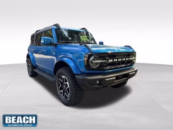 2021 Blue Metallic Ford Bronco Outer Banks 4X4 SUV