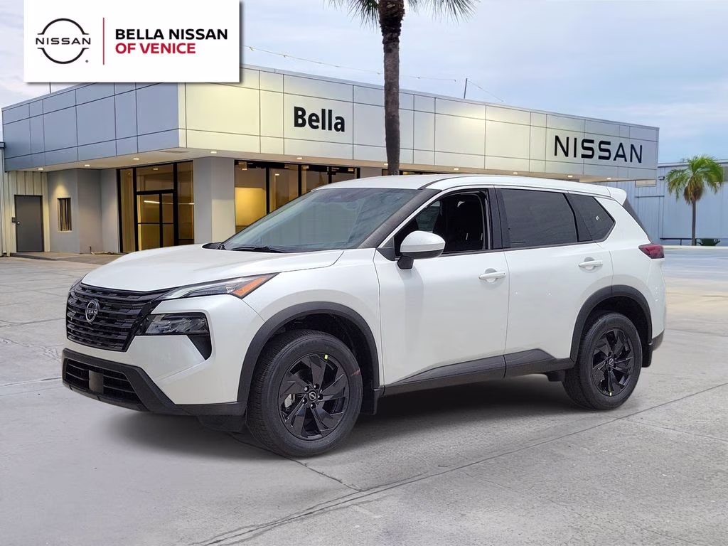 2026 Everest White Pearl Tricoat Nissan Rogue SV FWD SUV