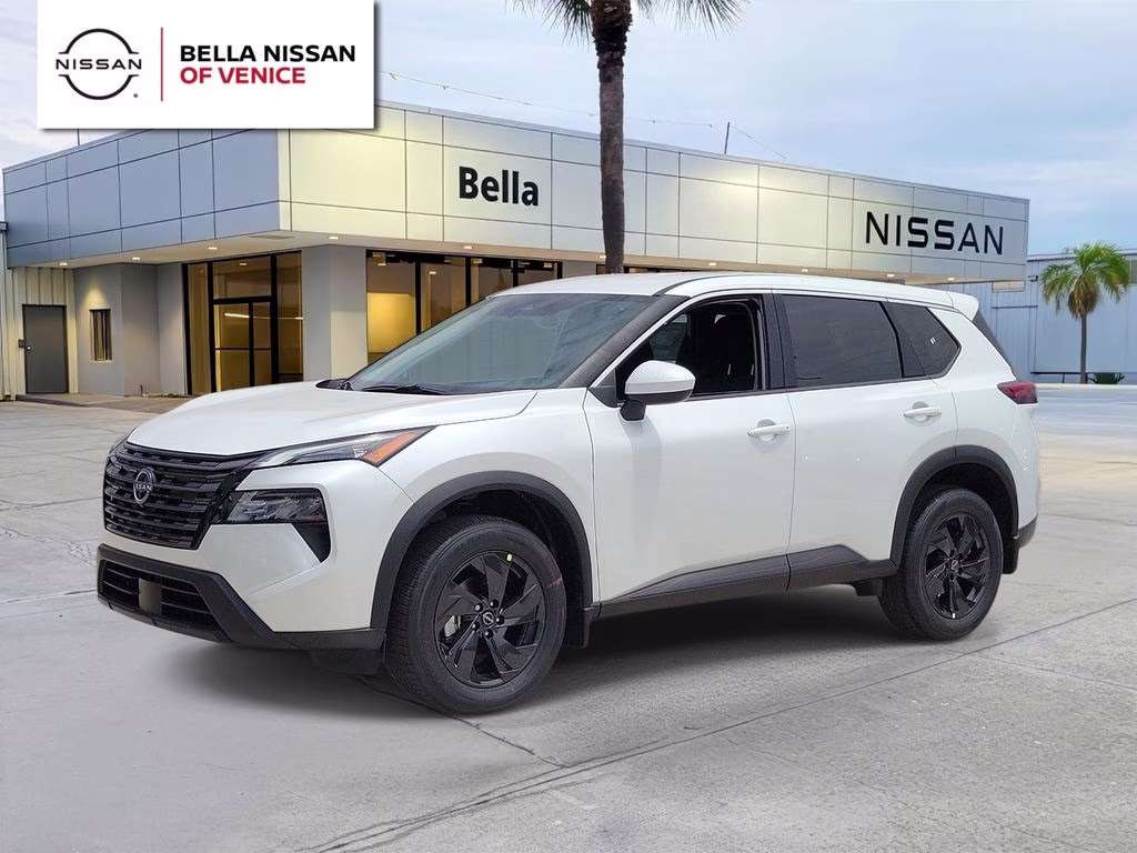 2026 Everest White Pearl Tricoat Nissan Rogue SV FWD SUV