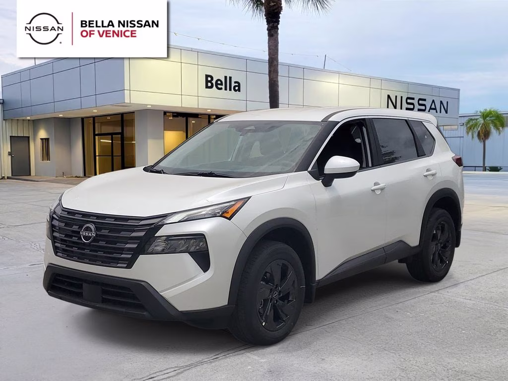 2026 Everest White Pearl Tricoat Nissan Rogue SV FWD SUV