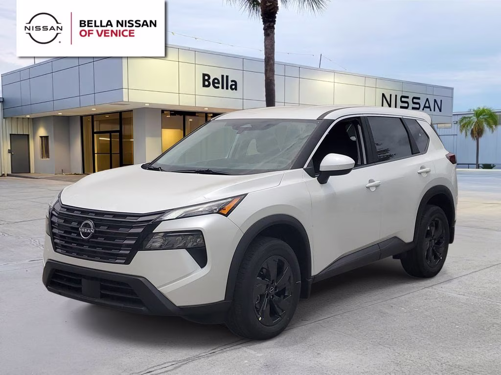 2026 Everest White Pearl Tricoat Nissan Rogue SV FWD SUV