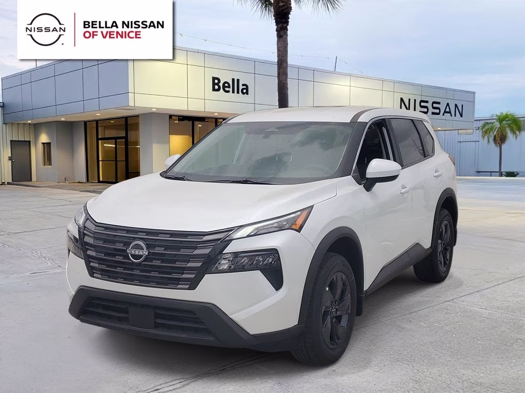2026 Everest White Pearl Tricoat Nissan Rogue SV FWD SUV